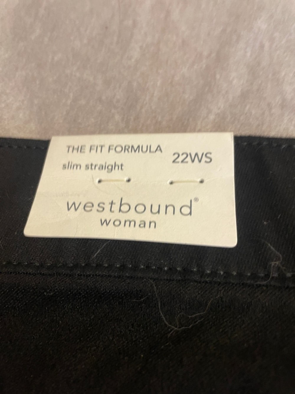 Westbound Woman Slim Straight Pants - Black